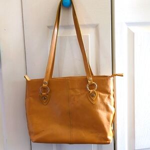 Valentina Cream Colo Genuine Leather Shoulder Bag